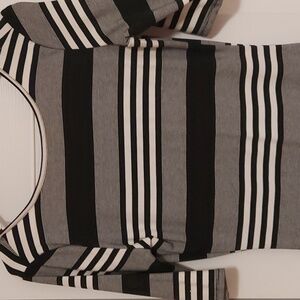 Stripe black and white dress nwt